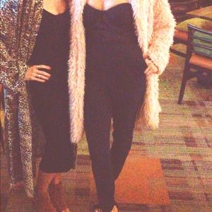 Revolve Black Strapless jumpsuit